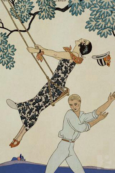 The Swing by Georges Barbier